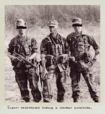 Tom (MILPICTURES) with two other enemy performer during a combat excercise.