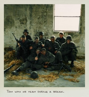 Tom (MILPICTURES) with his squad during a break at close combat training.