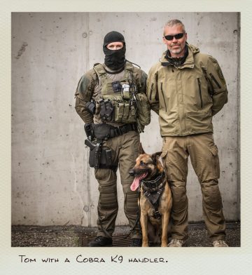 Tom (MILPICTURES) with Cobra K9 handler.